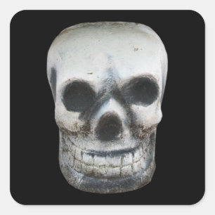 Thai Skull Vierkante Sticker