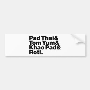 Thai Street Food Bumpersticker