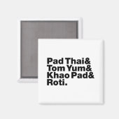 Thai Street Food Magneet (Voorkant / Achterkant)