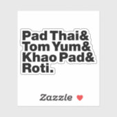 Thai Street Food Sticker (Vel)