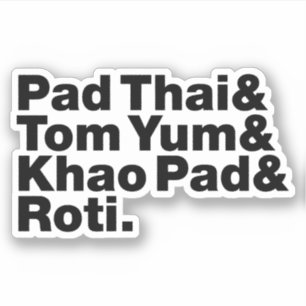 Thai Street Food Sticker