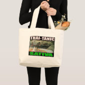 THAI-TANIC SATIVA GROTE TOTE BAG (Voorkant (product))