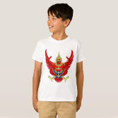 THAI THAILAND COAT OF ARMS EMBLEM FLAG T-SHIRT (Voorkant volledig)