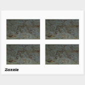 Thai Tree Graffiti Rechthoekige Sticker (Vel)