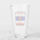Thai vlagembleem glas (Achterkant)