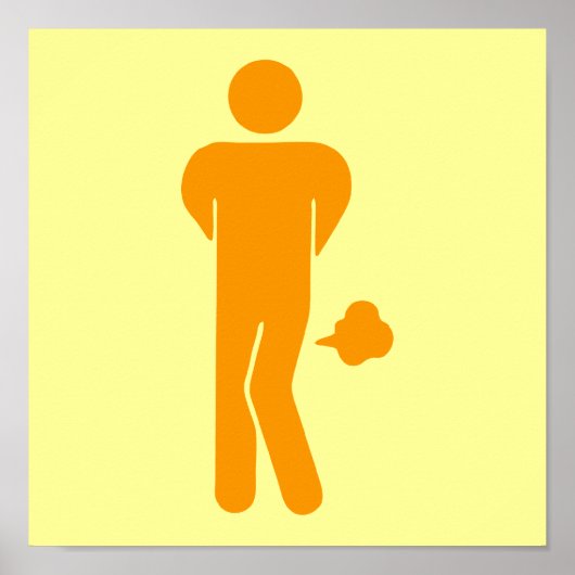 THAI-VOEDSEL KAN SPIEK ⚠ Funny Sign : Restrooms ⚠ Poster (Voorkant)