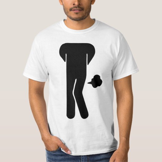 THAI-VOEDSEL KAN SPIEK ⚠ Funny Sign : Restrooms ⚠ T-shirt (Voorkant)