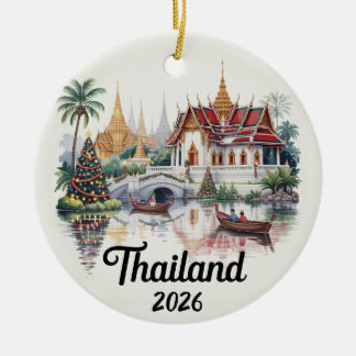 Thailand 2026 Kerst Ornament Reis Souvenir G