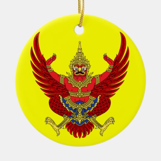 THAILAND* Aangepaste kerstversiering Keramisch Ornament (Voorkant)