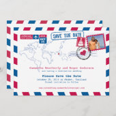 Thailand Airmail Wedding Save the Date (Voorkant / Achterkant)