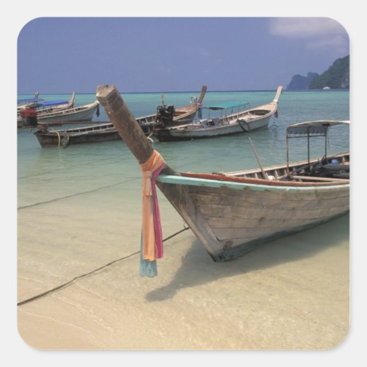 Thailand, Andaman Zee, Ko Phi Phi Island Vierkante Sticker (Voorkant)