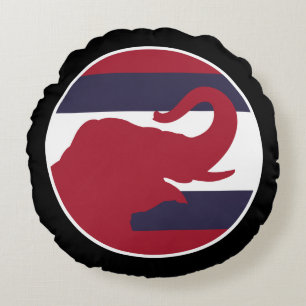 Thailand Aziatische olifant Thaise nationale diere Rond Kussen