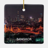 Thailand Bangkok Aangepaste kerstversiering Keramisch Ornament (Achterkant)