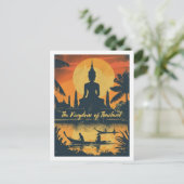 Thailand bekende reisplaats briefkaart (Staand voorkant)