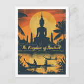 Thailand bekende reisplaats briefkaart (Voorkant)