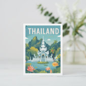 Thailand  bekende reisplaats briefkaart (Staand voorkant)
