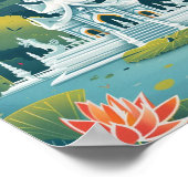 Thailand bekende reisplaats poster (Hoek)