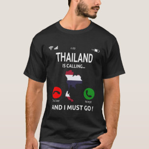 Thailand belt Thaise vlag vakantie reizen Azië T-shirt