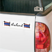 Thailand Brush Flag Bumpersticker (Op Truck)