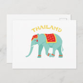 Thailand Elephant Briefkaart (Voorkant / Achterkant)