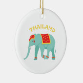 Thailand Elephant Keramisch Ornament (Rechts)
