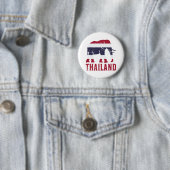 Thailand Elephant vlag Ronde Button 5,7 Cm (In situ)