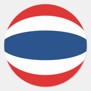 Thailand Fisheye Vlag Sticker