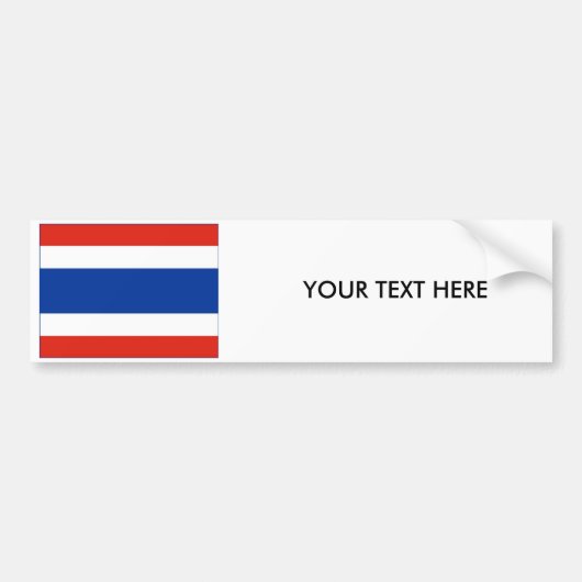 Thailand FLAG Bumpersticker (Voorkant)