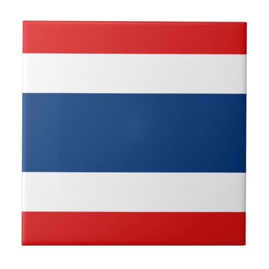 Thailand Flag Ceramic Tile Tegeltje (Voorkant)