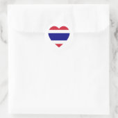 Thailand Flag Heart Ronde Sticker (Tas)