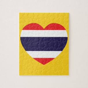 Thailand Hart Vlag Legpuzzel