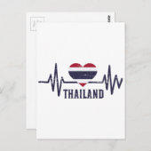 Thailand hartslag briefkaart (Voorkant / Achterkant)