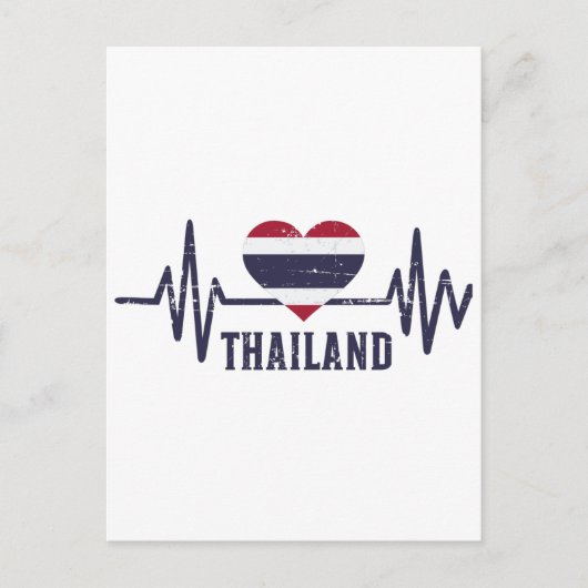 Thailand hartslag briefkaart (Voorkant)