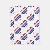 Thailand Heart Flag Fleece Deken (Voorkant)