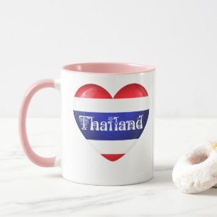 Thailand Heart Flag Mok