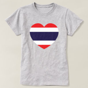 Thailand Heart Flag T-shirt