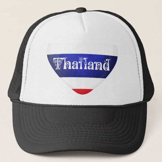 Thailand Heart Flag Trucker Pet (Voorkant)