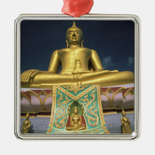 Thailand, het eiland Koh Samui. Grote Boeddha. Metalen Ornament