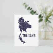 Thailand-kaart Briefkaart (Staand voorkant)