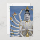 Thailand, Ko Samui, ook bekend als Koh Samui). Wat Briefkaart (Voorkant / Achterkant)