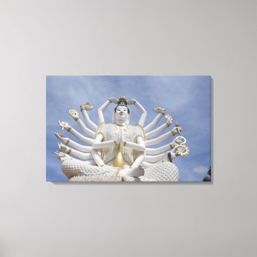 Thailand, Ko Samui, ook bekend als Koh Samui). Wat Canvas Afdruk (Voorkant)