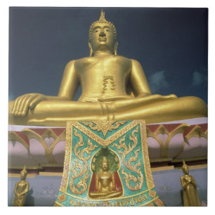 Thailand, Koh Samui Eiland. Grote Boeddha. Tegeltje