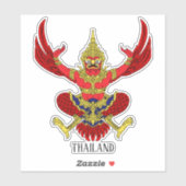 Thailand National Emblem Patriotic Sticker (Vel)