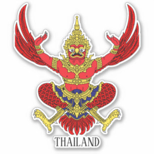 Thailand National Emblem Patriotic Sticker