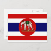 Thailand Naval Ensign Briefkaart (Voorkant / Achterkant)