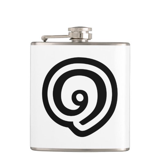 Thailand Nummer 1 / Een / ๑ (Nueng) Thaise Taal Heupfles (Voorkant)