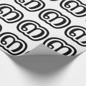 Thailand nummer 3 / Drie / ๓ (Sam) Thaise script Cadeaupapier (Hoek)