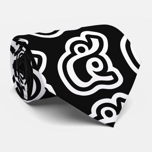 Thailand nummer 5 / Vijf / ๕ (Haa/Ha) Thaise scrip Stropdas (Opgerold)