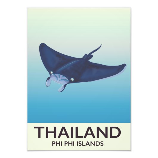 Thailand Phi Phi-eilanden Reisposter Foto Afdruk (Voorkant)