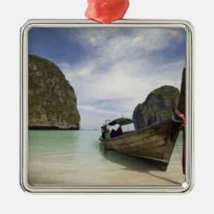 Thailand, Phi Phi Lay-eiland, Maya Bay. Metalen Ornament